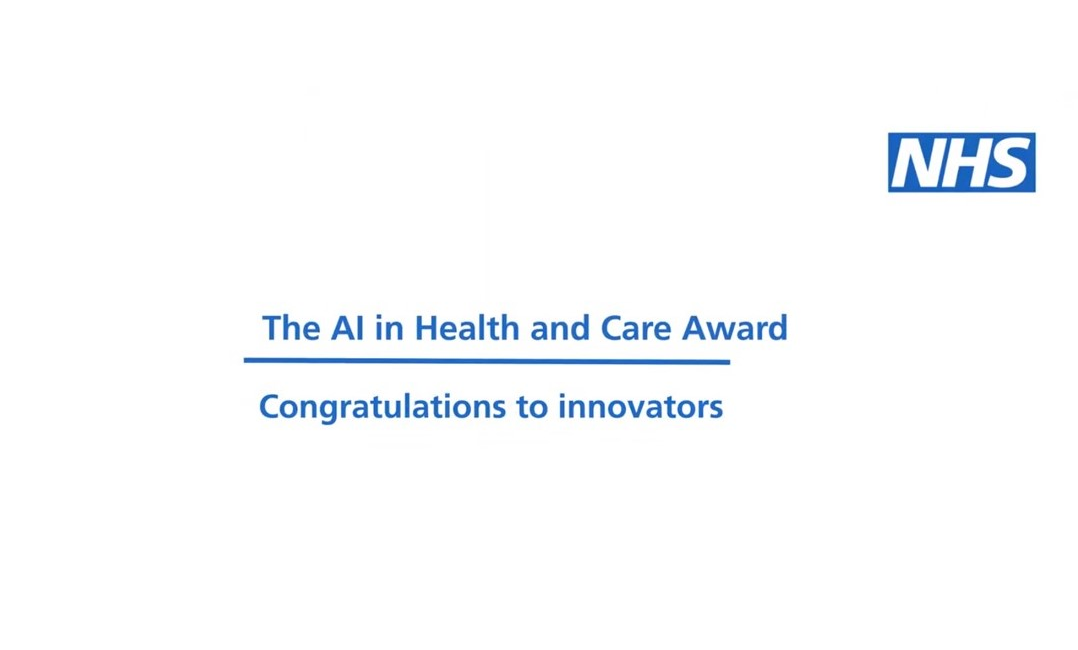 NHS AI in Healthcare Award image