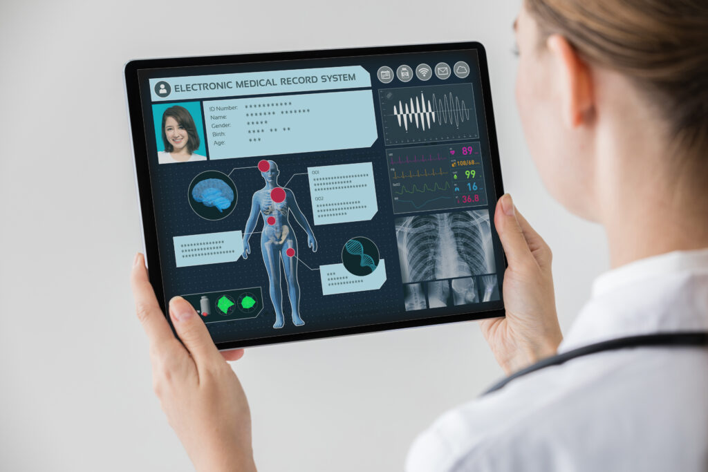 Electronic medical record concept image